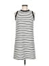 Aqua Stripes White Casual Dress Size M - photo 1