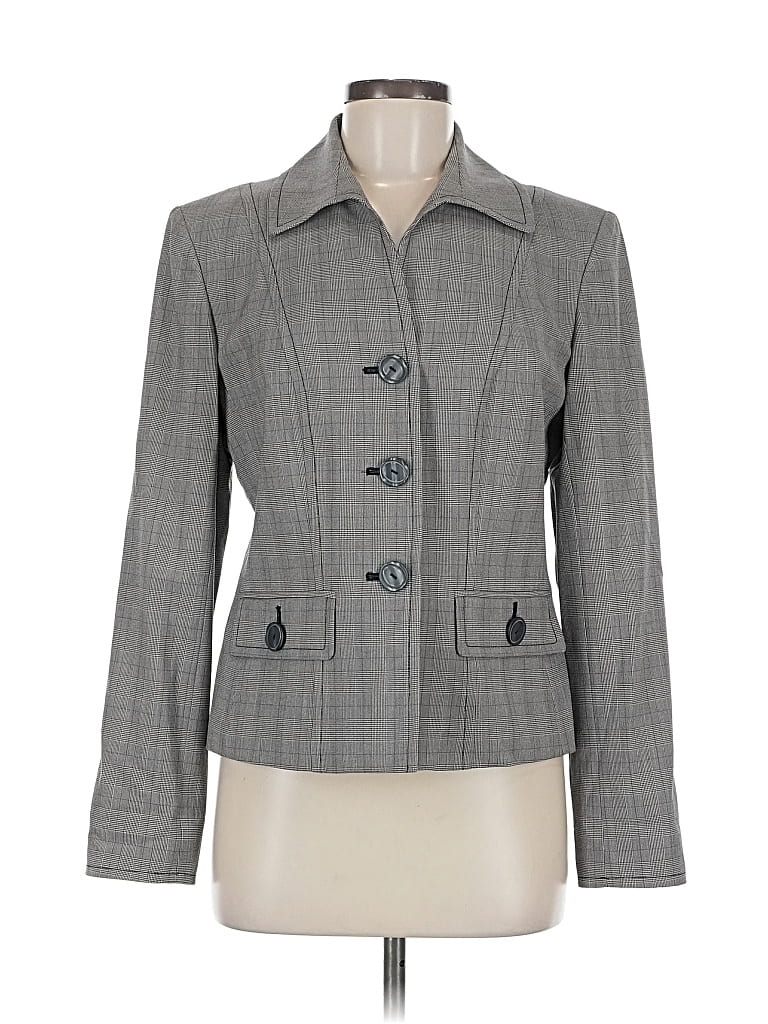 Pre-owned Jones New York Blazer Jacket In Gray