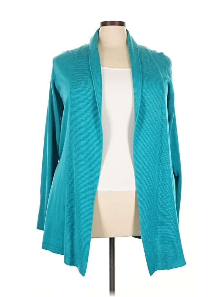 Pre-owned Gloria Vanderbilt Cardigan Sweater In Blue