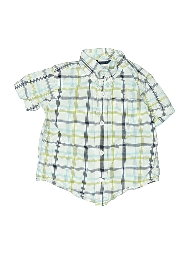 Pre-owned Gymboree Kids' Short Sleeve Polo Shirt In Green