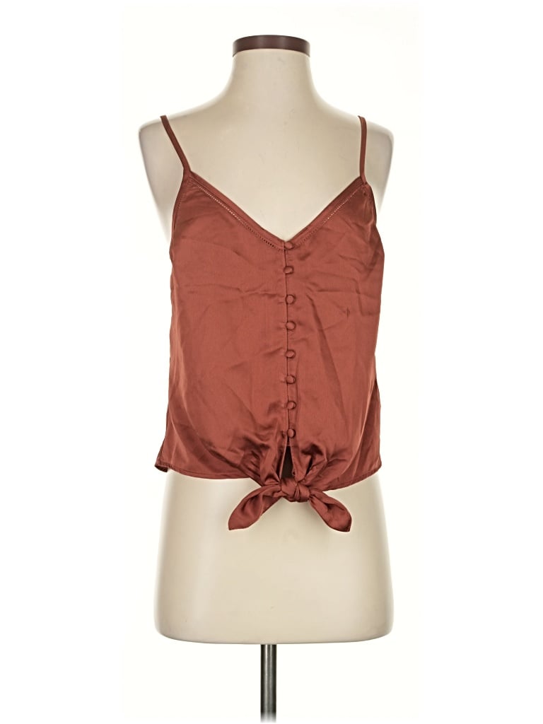 Pre-owned Abercrombie & Fitch Sleeveless Blouse In Brown