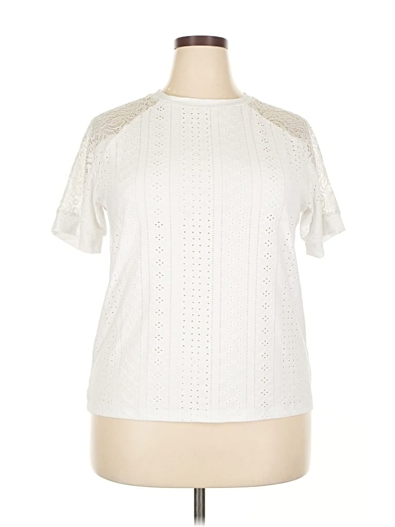 Pre-owned Made With Love Short Sleeve T-shirt In White