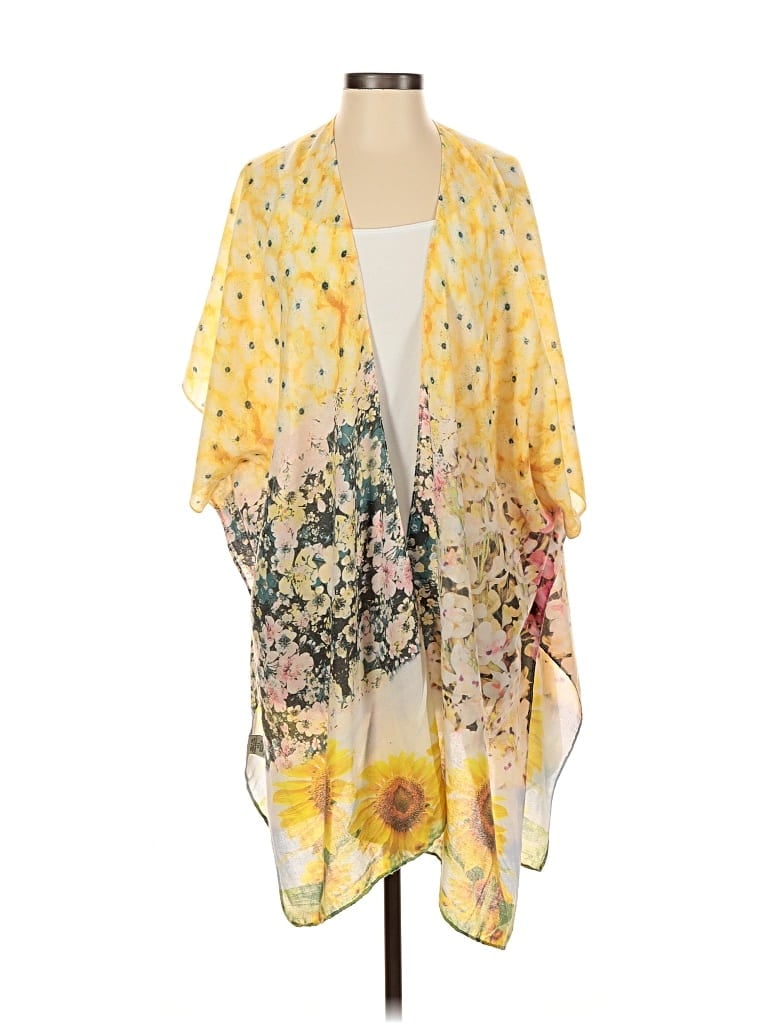 Pre-owned Assorted Brands Kimono In Yellow