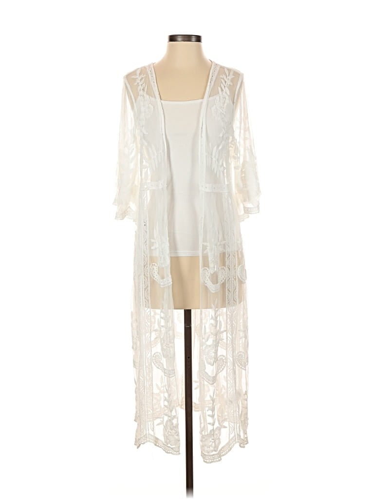 Pre-owned Rachel Zoe Tjx Kimono In White