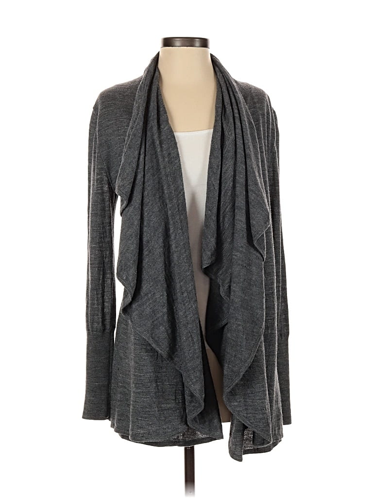 Pre-owned Halogen Cardigan Sweater In Gray