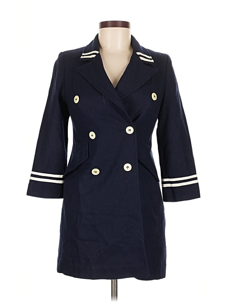 Pre-owned Assorted Brands Coat In Blue