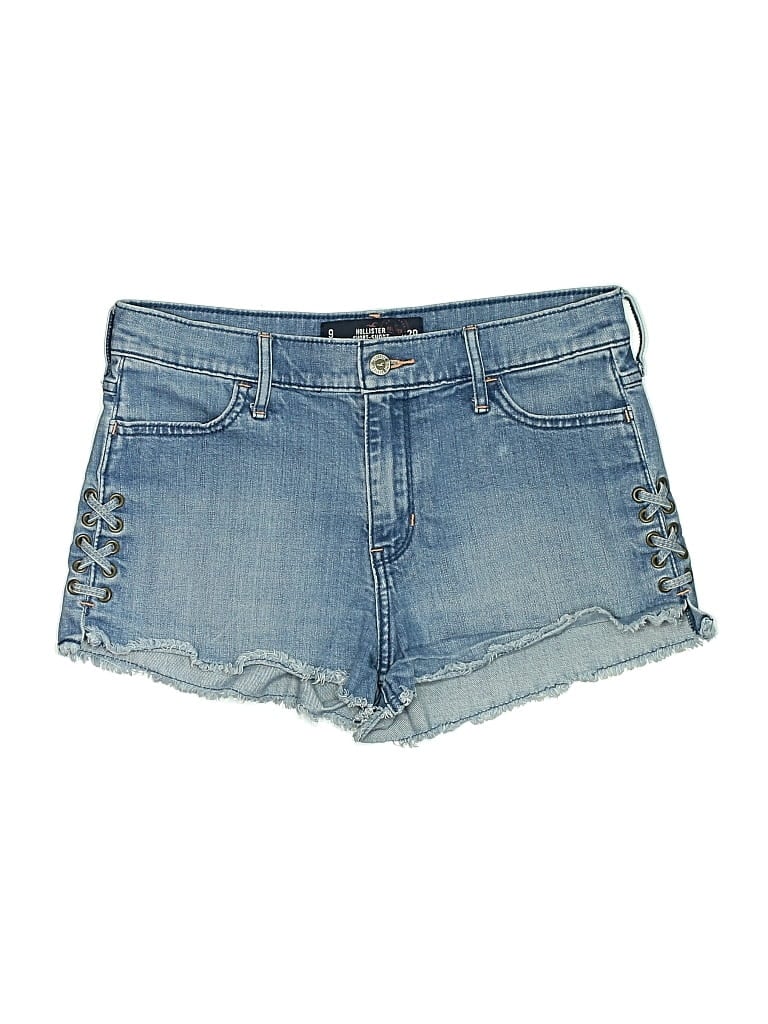 Pre-owned Hollister Denim Shorts In Blue
