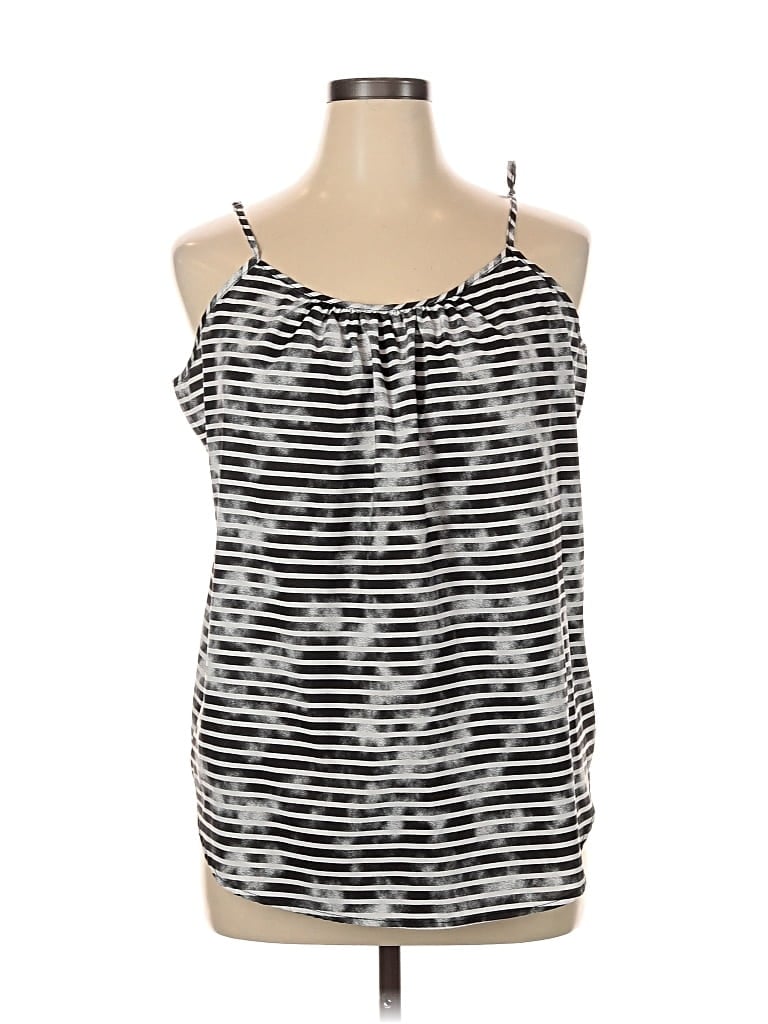 Pre-owned Faded Glory Sleeveless Top Silver Halter Neckline Tops