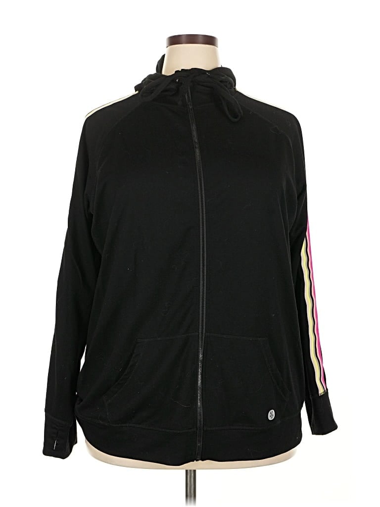 Pre-owned Torrid Zip Up Hoodie In Black