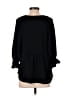 Ces Femme 100% Polyester Black 3/4 Sleeve Blouse Size S - photo 2
