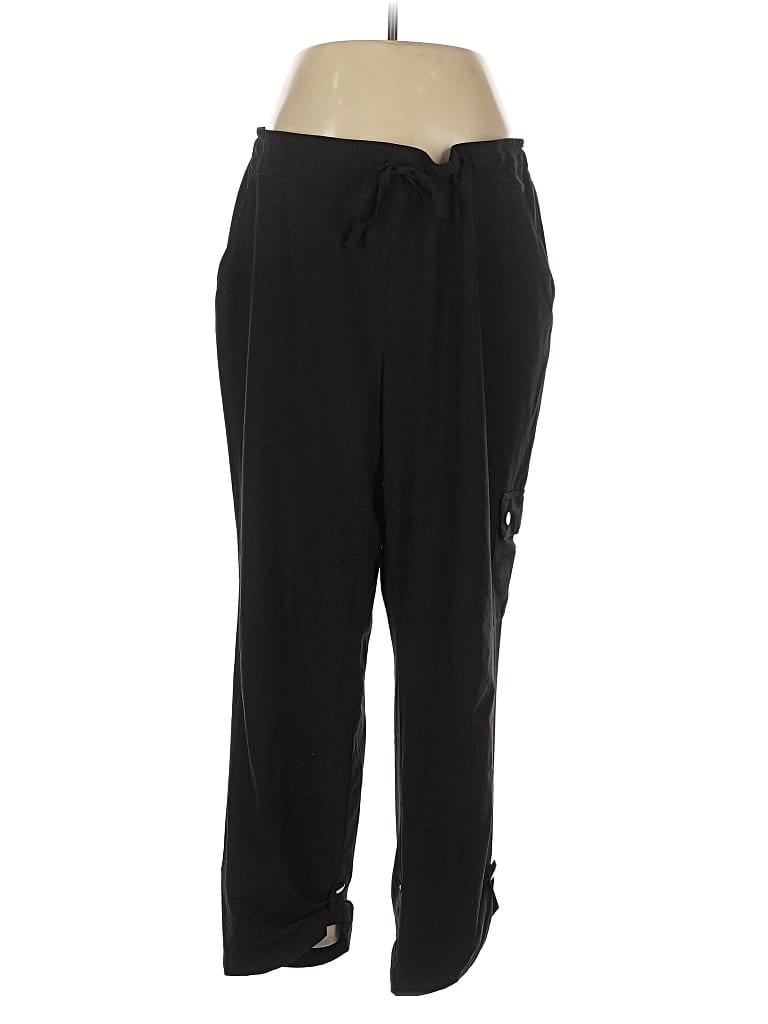 Pre-owned Zenergy By Chico's Casual Pants In Black