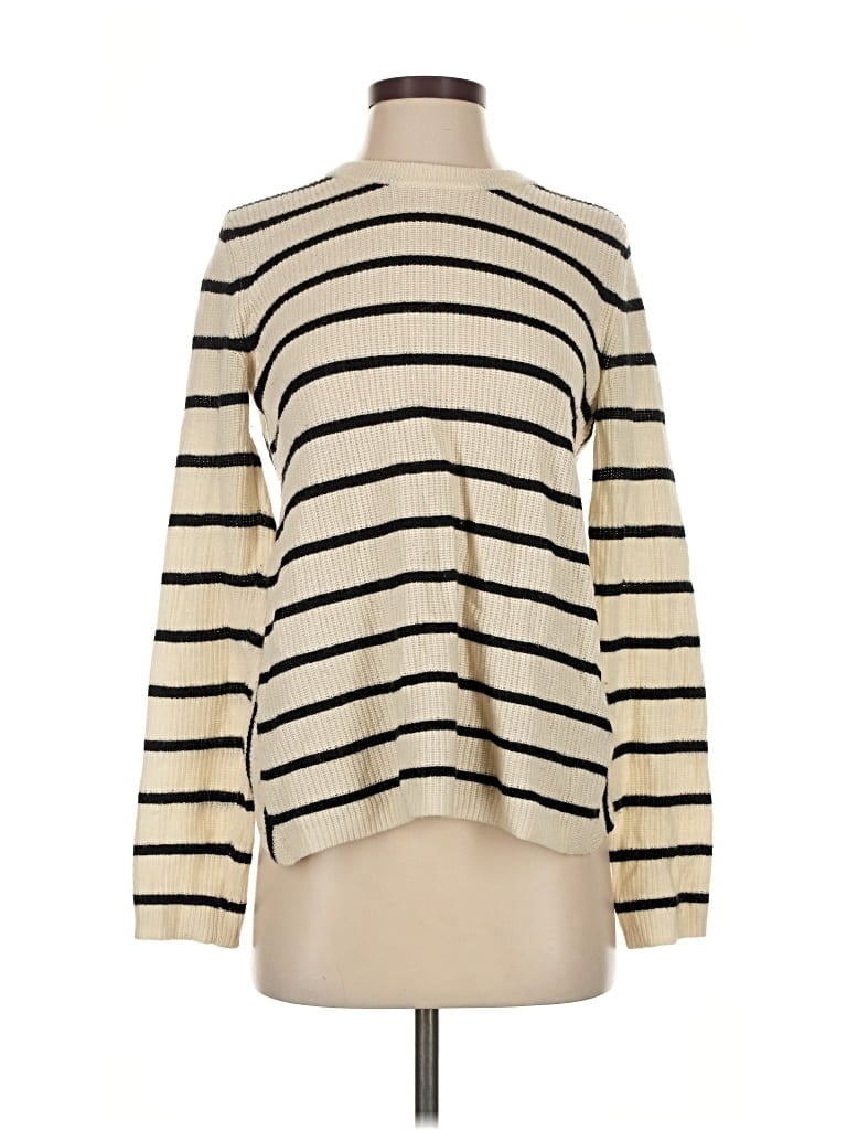 Pre-owned A.l.c Cashmere Pullover Sweater In White