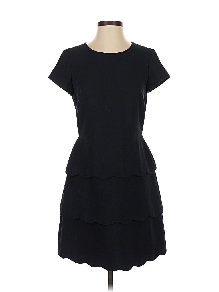 Club Monaco Casual Dress - DropWaist: Black Solid Pattern Dresses - Used - Size 4
