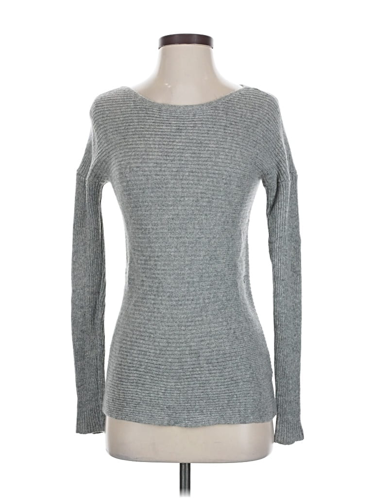 Pre-owned Tahari Cashmere Pullover Sweater In Gray