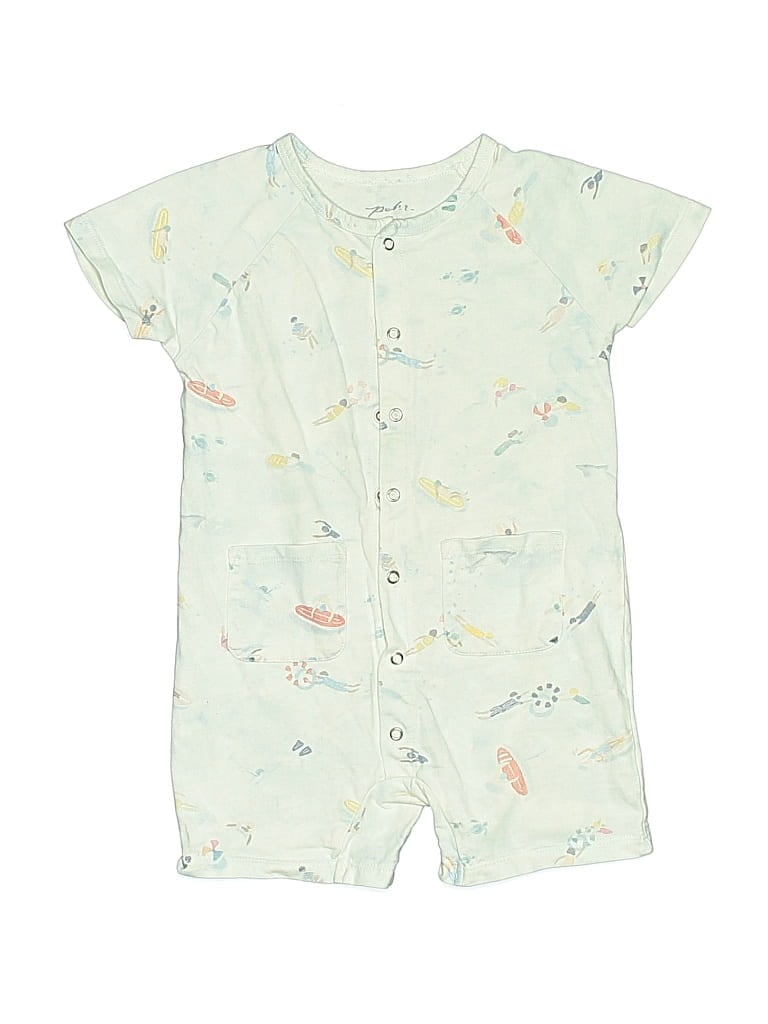 Pre-owned Assorted Brands Kids' Short Sleeve Onesie In White