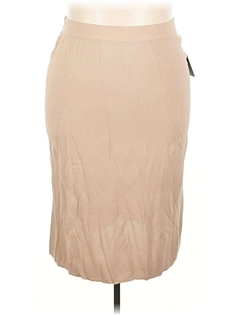Eloquii Casual Skirt In Brown