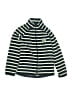 H&M 100% Polyester Stripes Green Track Jacket Size 8 - 10 - photo 1