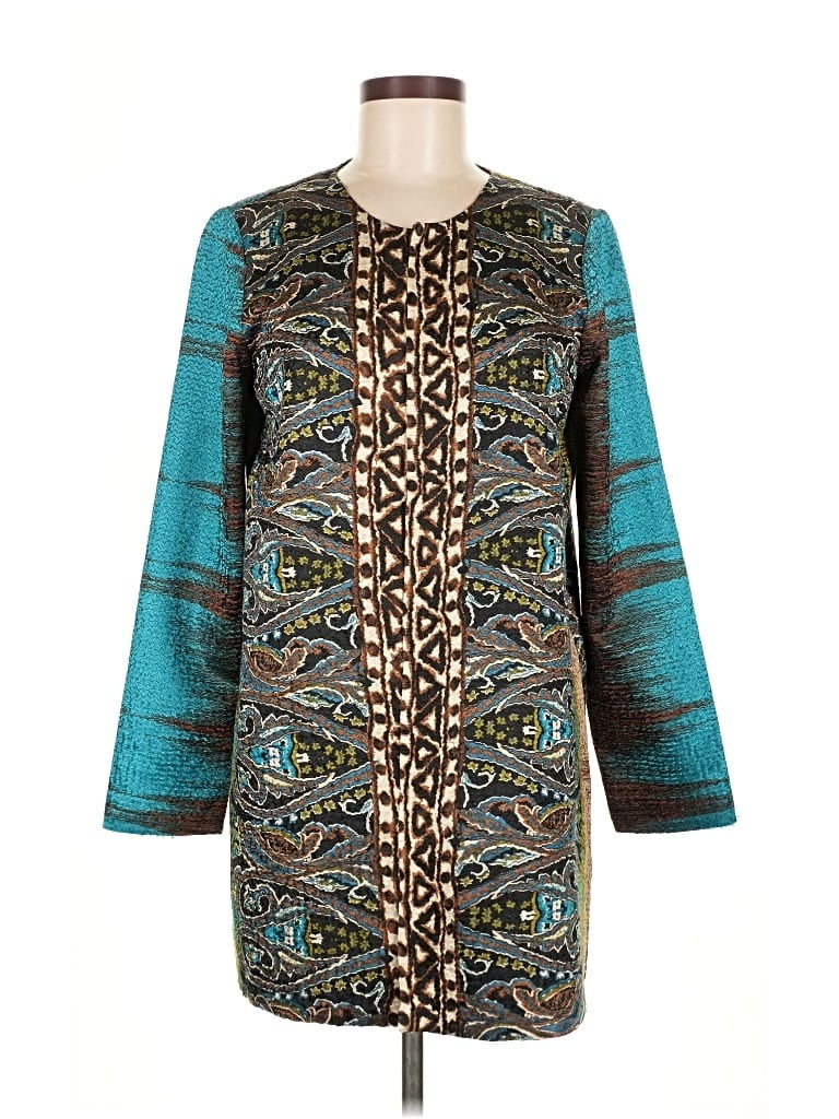 Pre-owned Travelers By Chico's Cardigan Sweater In Blue