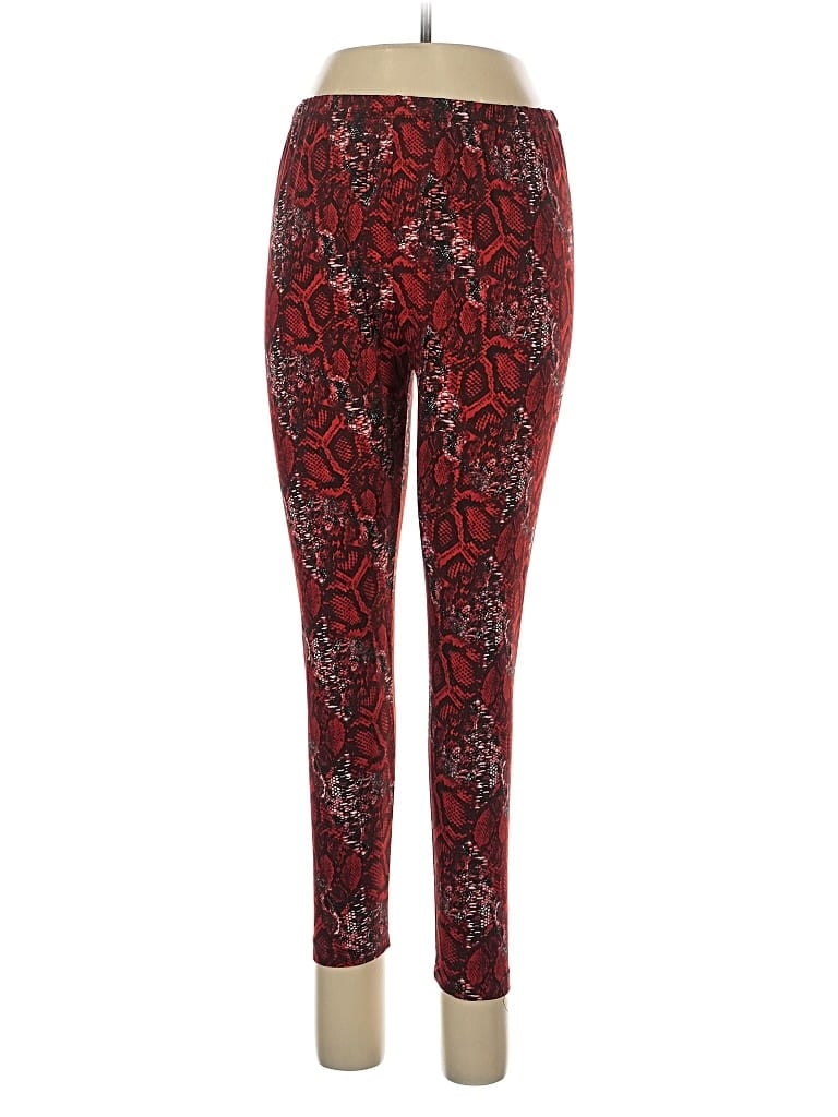 Pre-owned Lbisse Leggings In Red