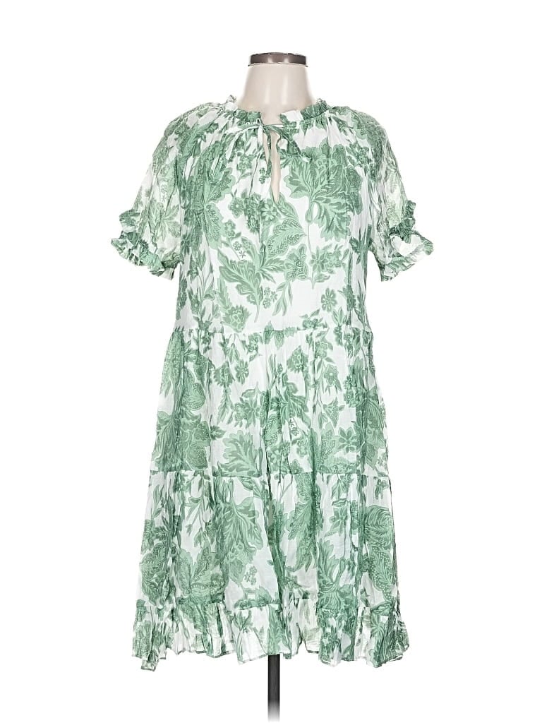 Pre-owned Current Air Casual Dress In Green