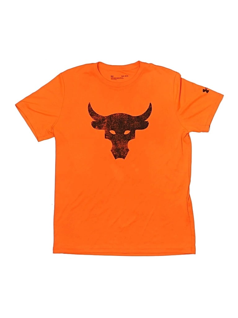 Pre-owned Under Armour Kids' Short Sleeve T-shirt In Orange