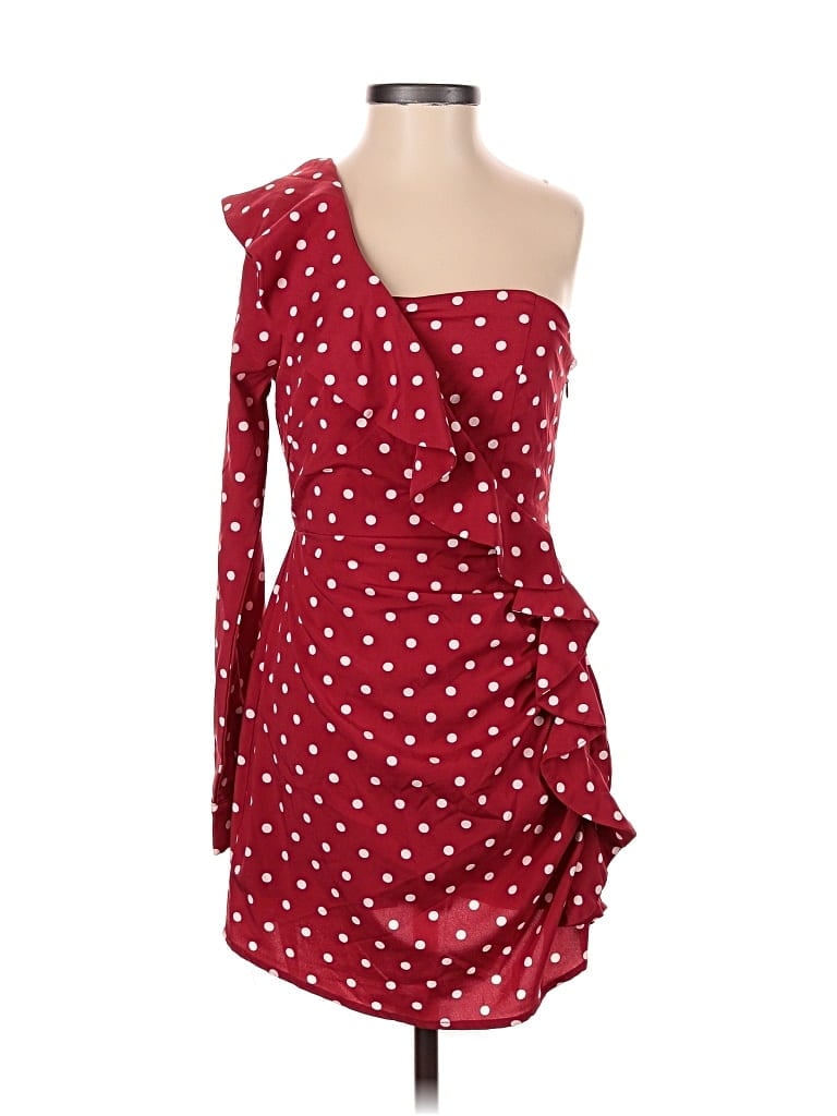 About Us Cocktail Dress In Red