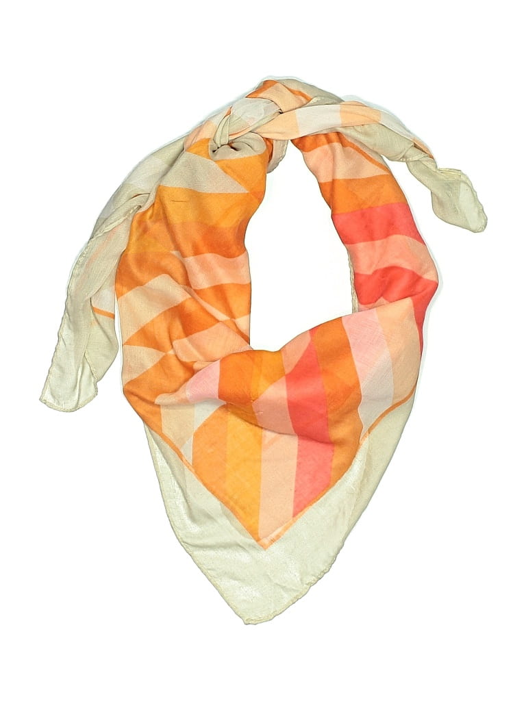 Pre-owned Calvin Klein Scarf In Orange