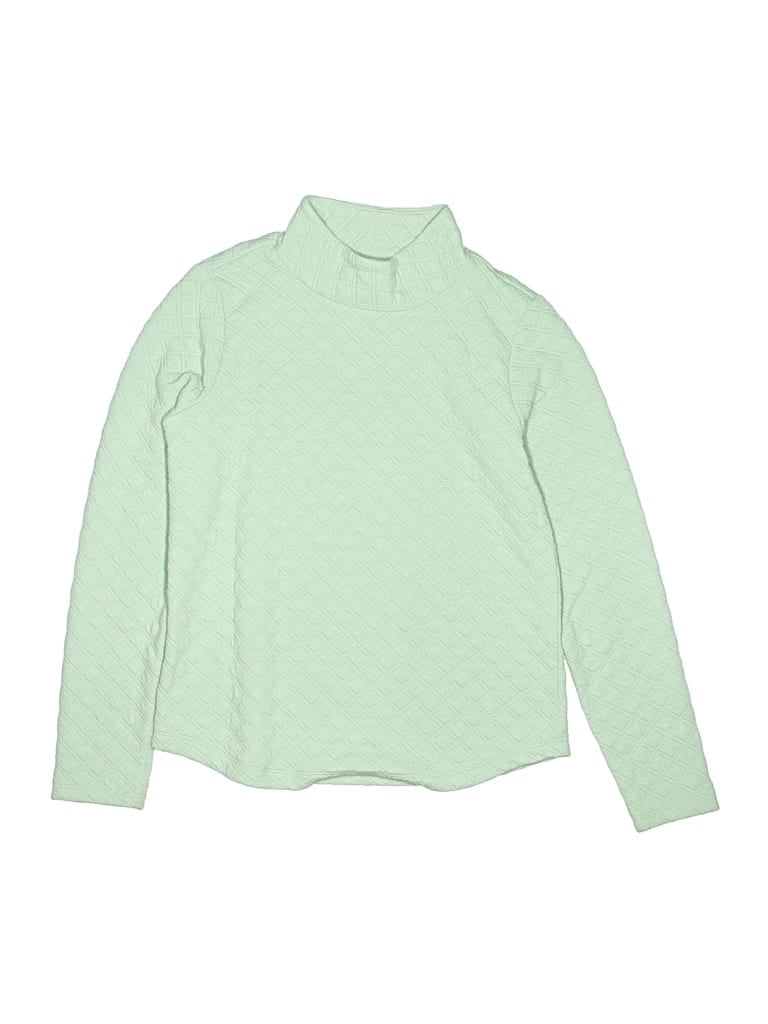 Pre-owned Crewcuts Outlet Kids' Turtleneck Sweater In Green