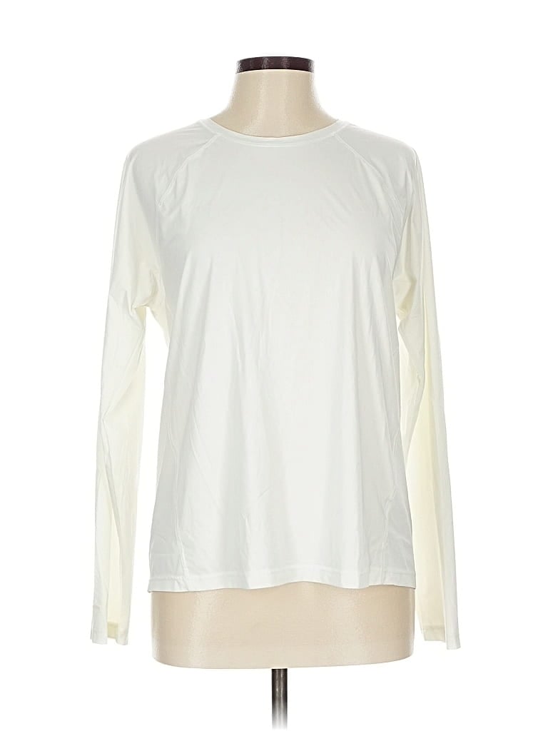 Pre-owned Athleta Active T-shirt In White