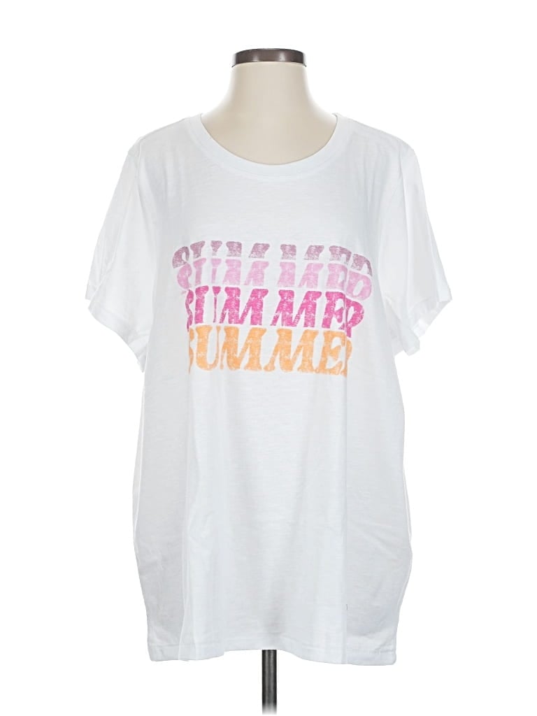 Lane Bryant Short Sleeve T-shirt In White