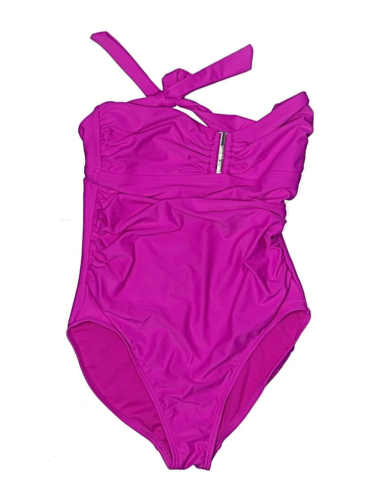 Pre-owned Calvin Klein One Piece Swimsuit In Purple