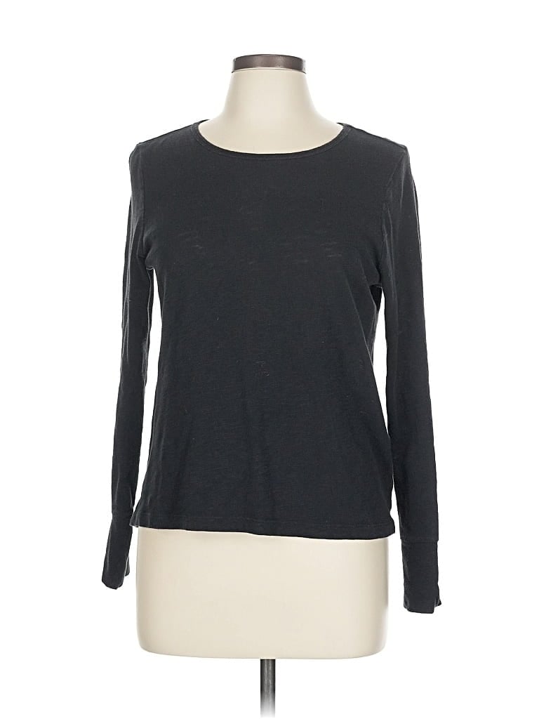 Pre-owned Banana Republic Factory Store Long Sleeve T-shirt In Gray