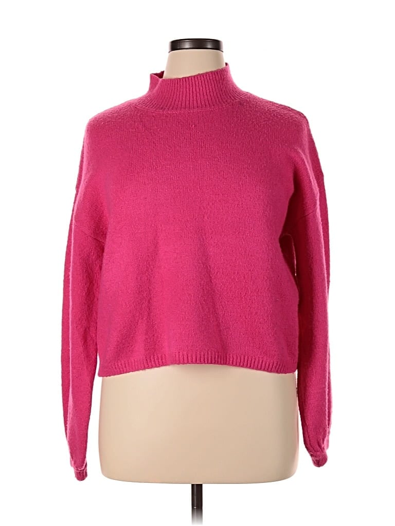 Pre-owned Pink Lily Turtleneck Sweater In Pink