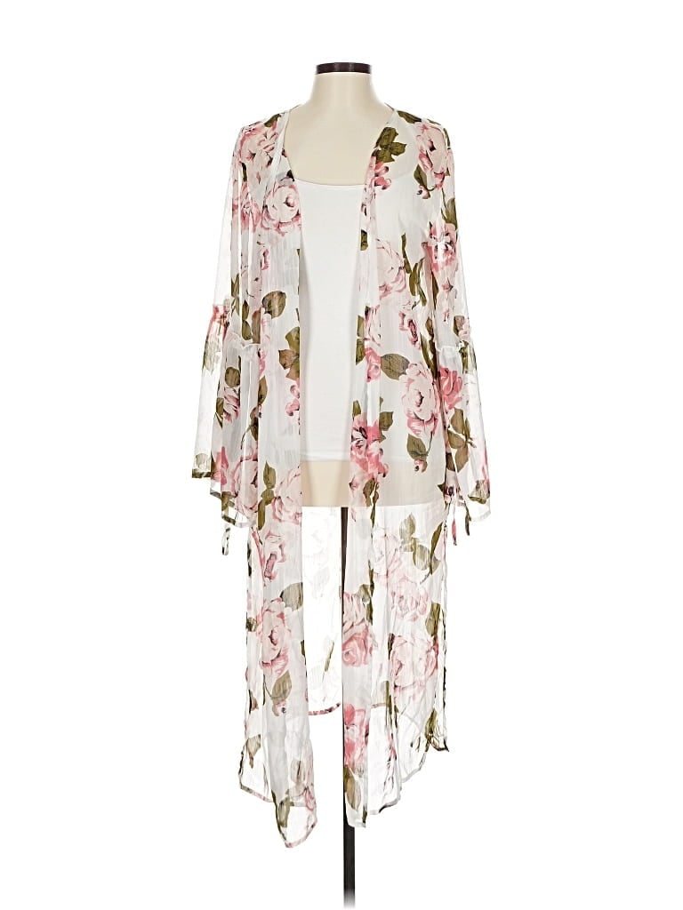 Pre-owned Band Of Gypsies Kimono In Pink
