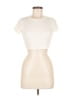 Lily Rose 100% Polyester Ivory Short Sleeve Turtleneck Size M - photo 1