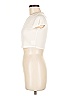 Lily Rose 100% Polyester Ivory Short Sleeve Turtleneck Size M - photo 5