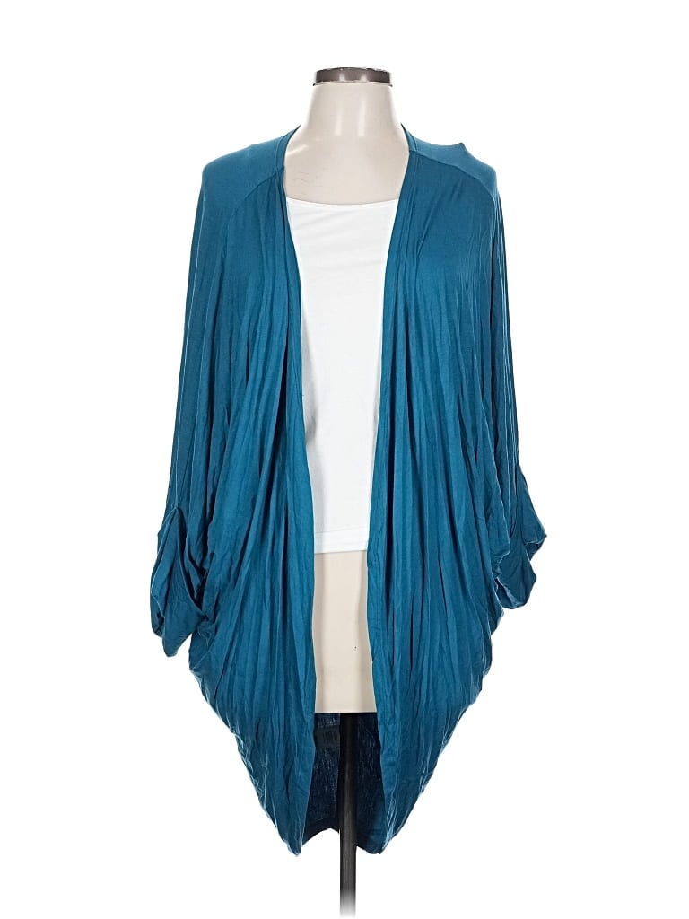 Pre-owned Assorted Brands Cardigan Sweater In Blue