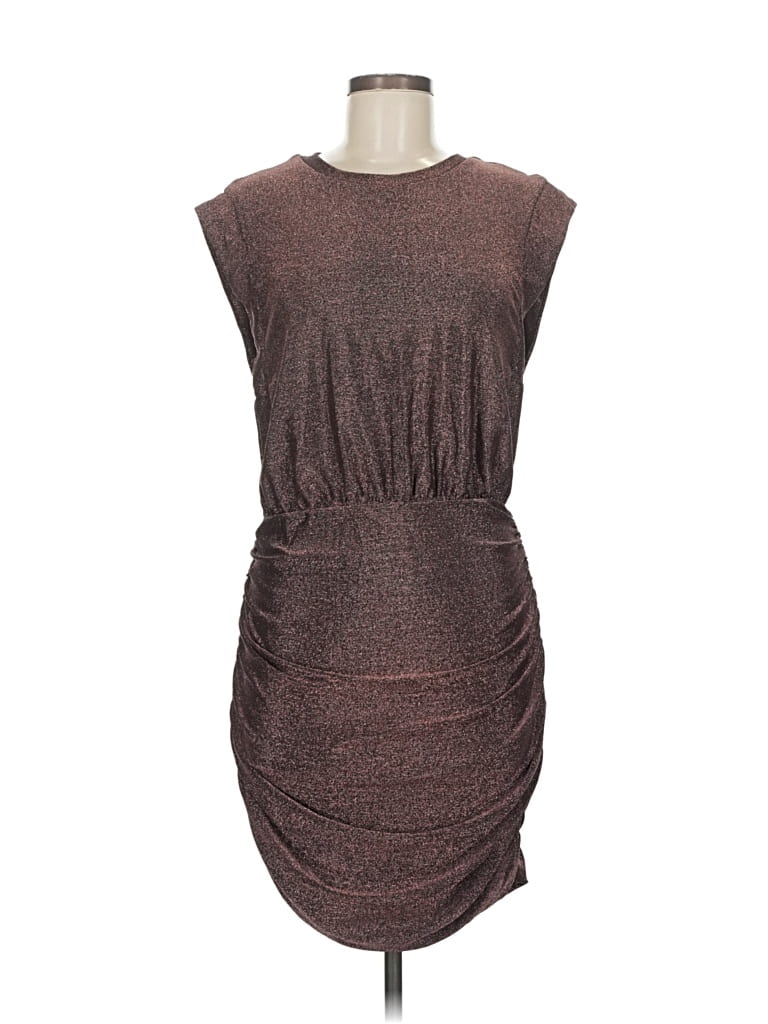 Pre-owned Evereve Cocktail Dress In Brown