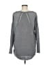 Ella Moss 100% Silk Gray Long Sleeve Top Size M - photo 2