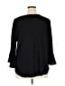 Green Envelope Black 3/4 Sleeve Top Size 1X - photo 2