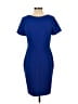 AGB Solid Blue Casual Dress Size 8 - photo 2