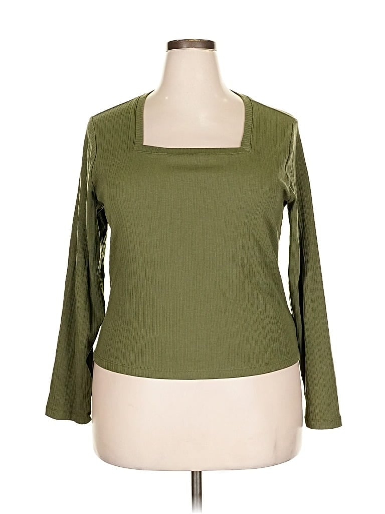 Pre-owned Old Navy 3/4 Sleeve T-shirt In Green