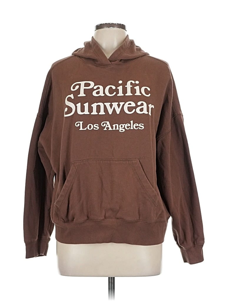 Pre-owned Pacsun Pullover Hoodie In Brown