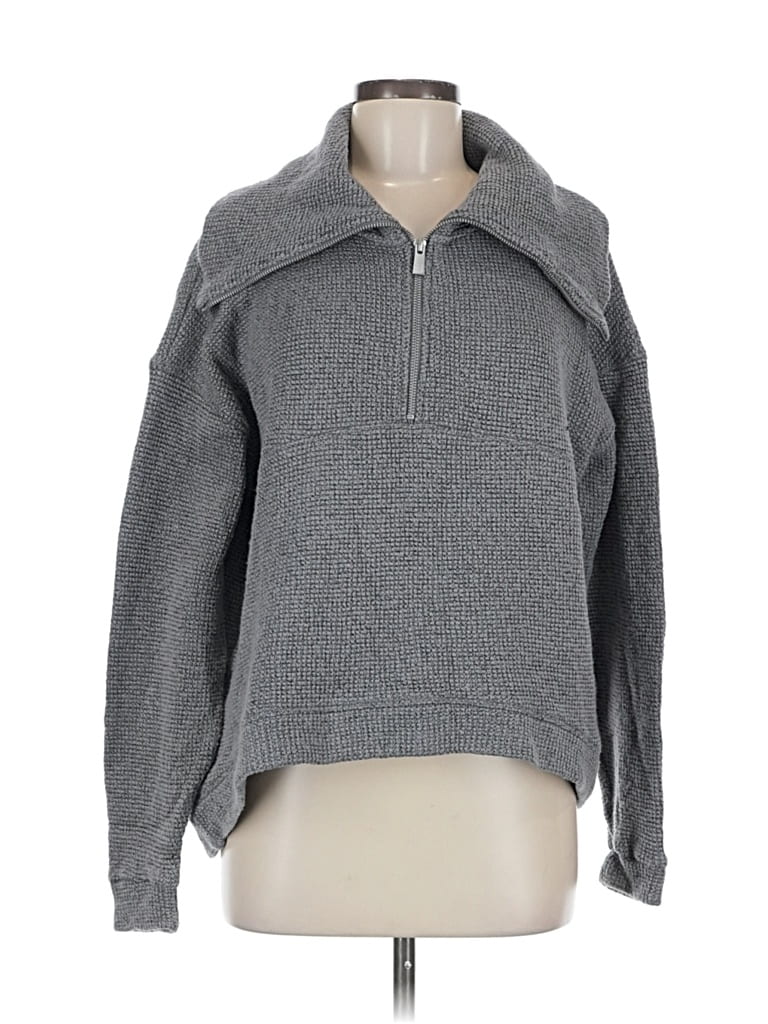 Pre-owned Sweaty Betty Pullover Sweater In Gray