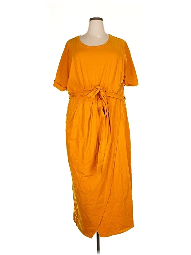 Pre-owned Eloquii Casual Dress In Orange
