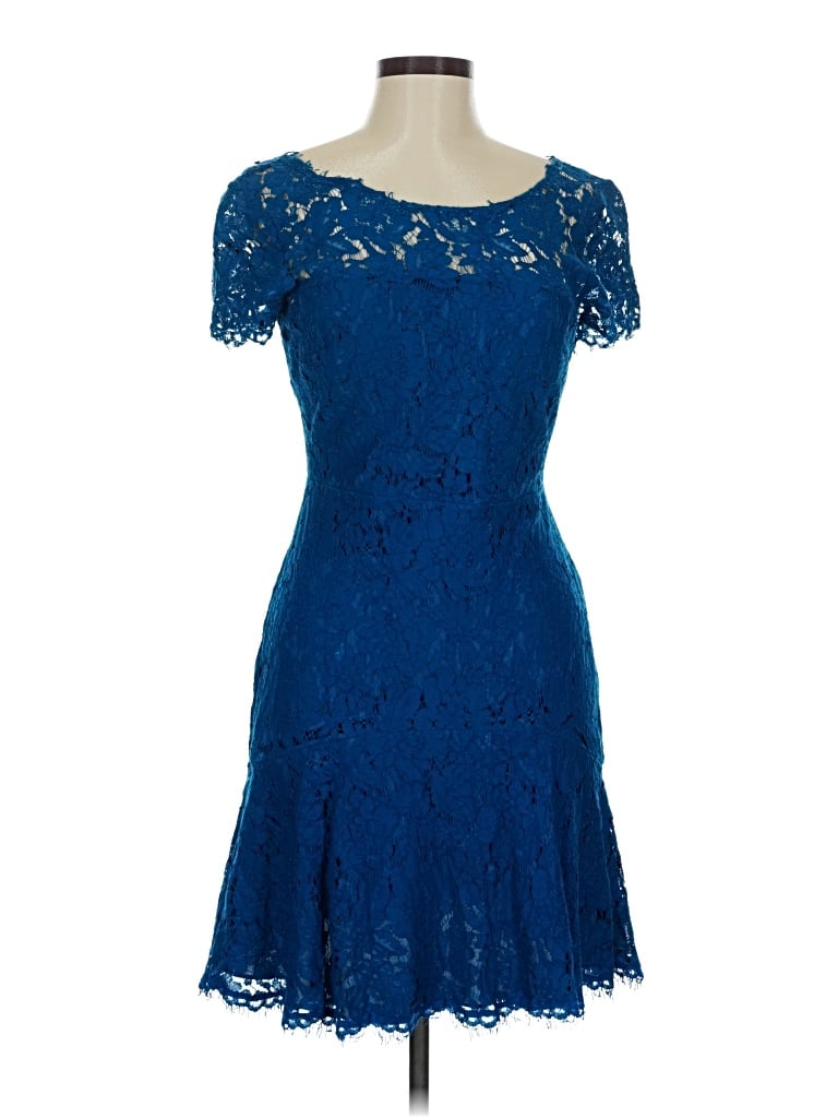 Pre-owned Diane Von Furstenberg Cocktail Dress In Blue
