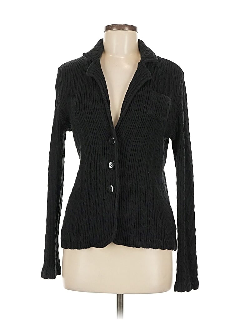 Pre-owned Apt. 9 Cardigan Sweater In Black