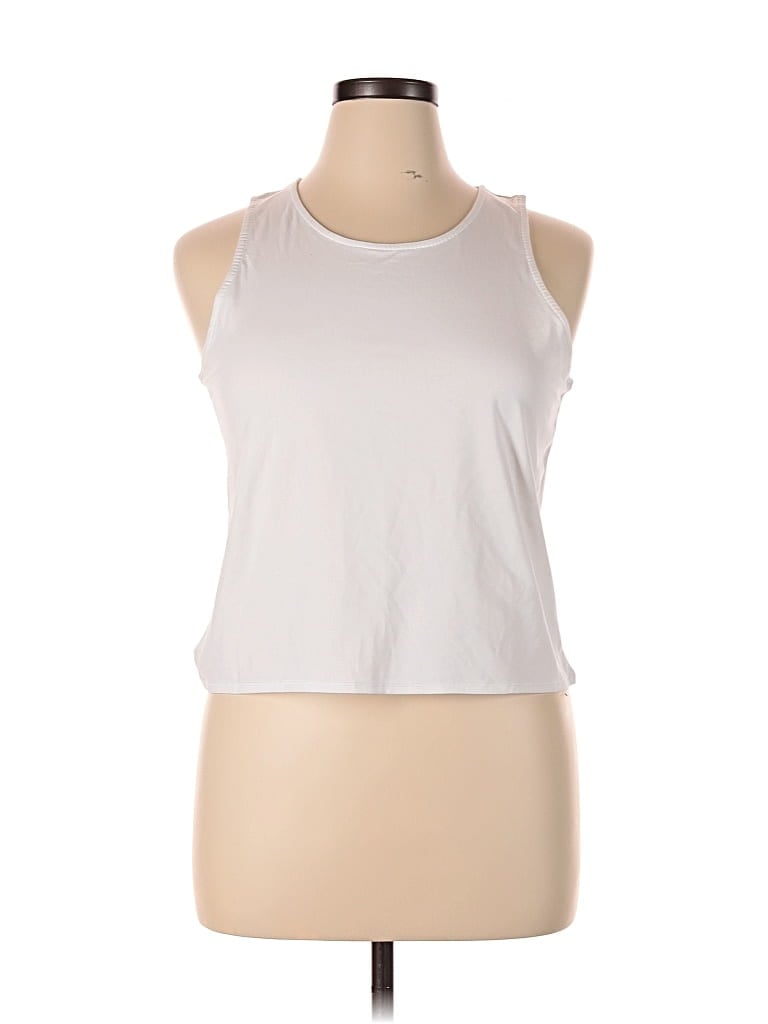 Pre-owned 90 Degree By Reflex Sleeveless Top White Halter Neckline Tops