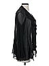 DKNY 100% Silk Black Silk Cardigan Size P (petite) - photo 4
