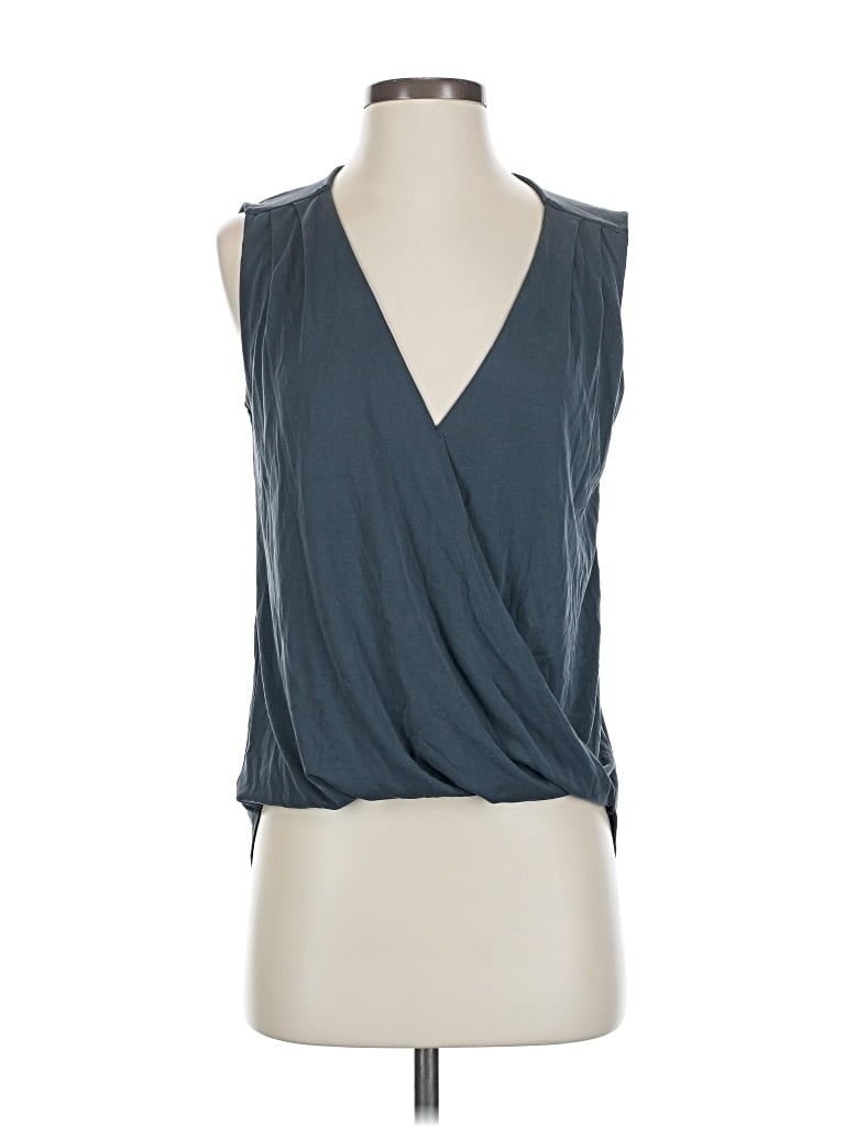 Pre-owned Assorted Brands Sleeveless Blouse In Blue